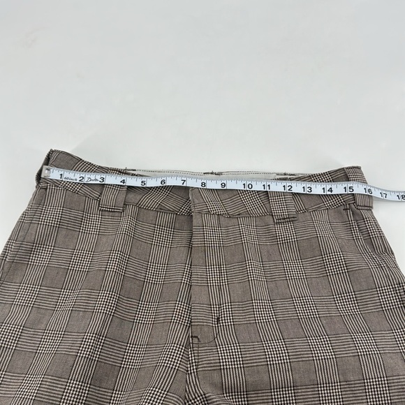 Dickies Punk Goth Skater Plaid Academia Cotton Wide Leg Flare Pants - Picture 10 of 16